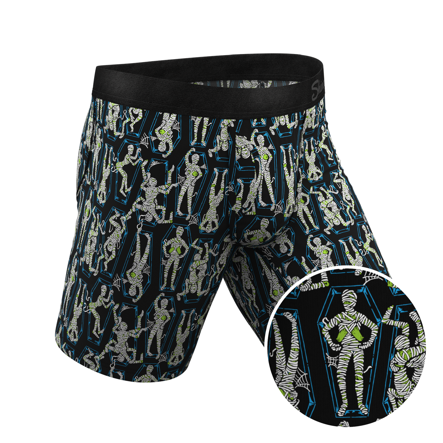 The Inter-Corpse | Halloween Mummies Long Leg Ball Hammock® Pouch Underwear With Fly