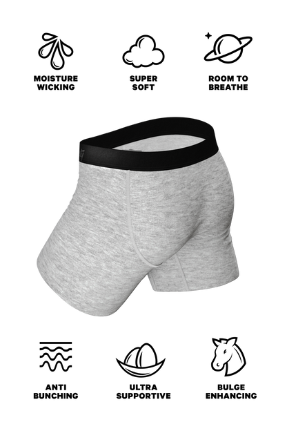 The Intramural Champ | Heathered Grey Ball Hammock® Pouch Underwear