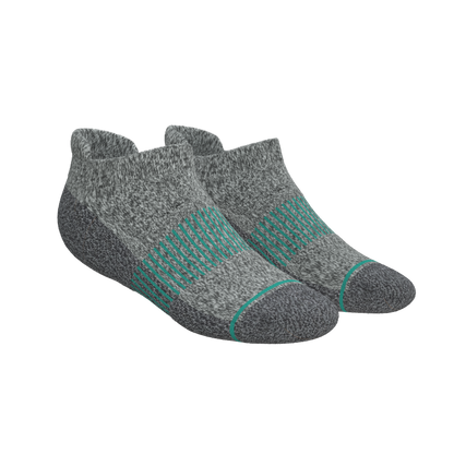 The Intramural Champ | Gray Stay Weird Heel Hammock™ Ankle Socks