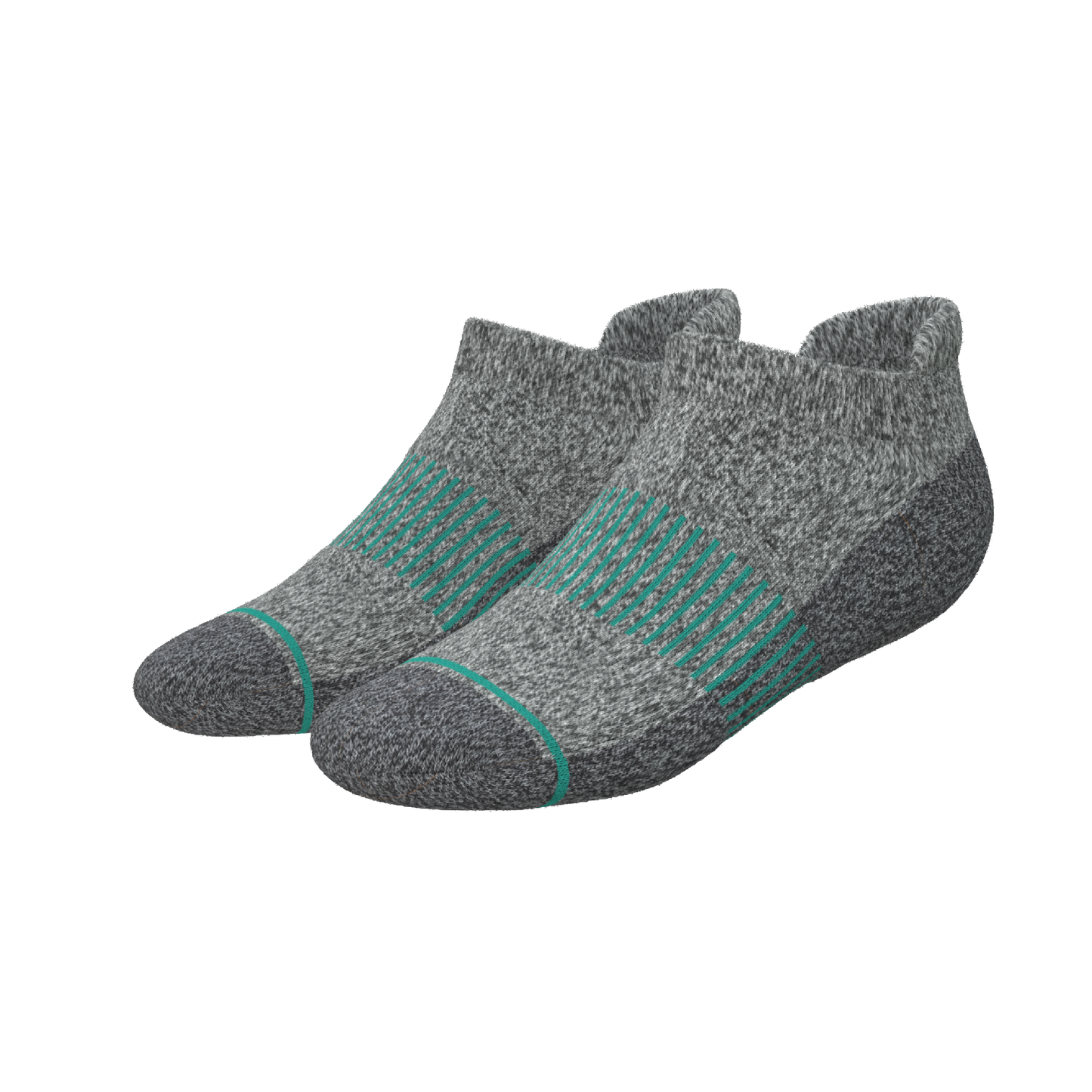 The Intramural Champ | Gray Stay Weird Heel Hammock™ Ankle Socks