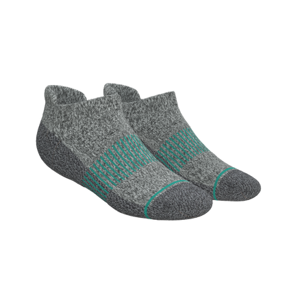 The Intramural Champ | Gray Stay Weird Heel Hammock™ Ankle Socks