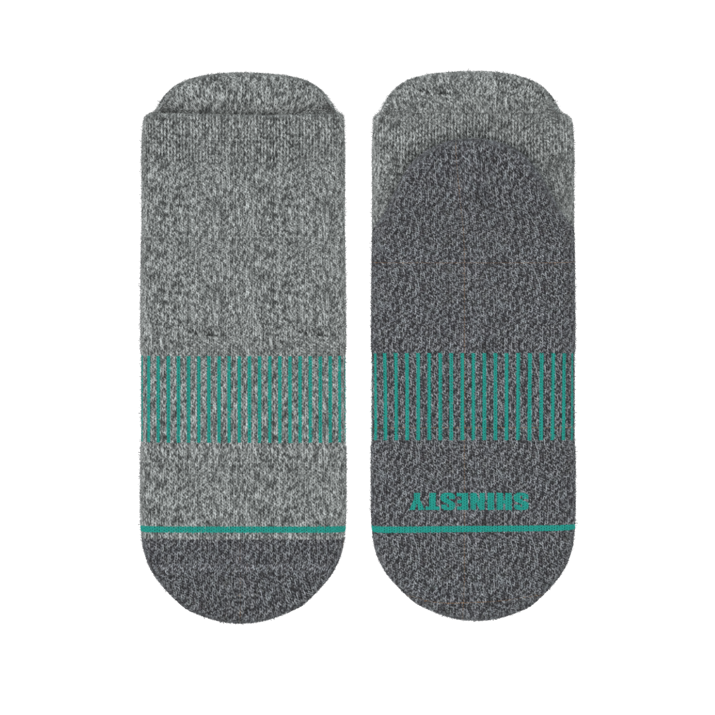 The Intramural Champ | Gray Stay Weird Heel Hammock™ Ankle Socks