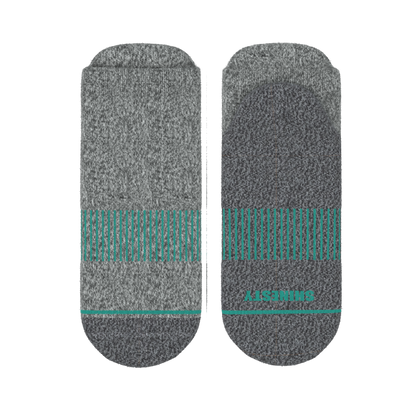 The Intramural Champ | Gray Stay Weird Heel Hammock™ Ankle Socks