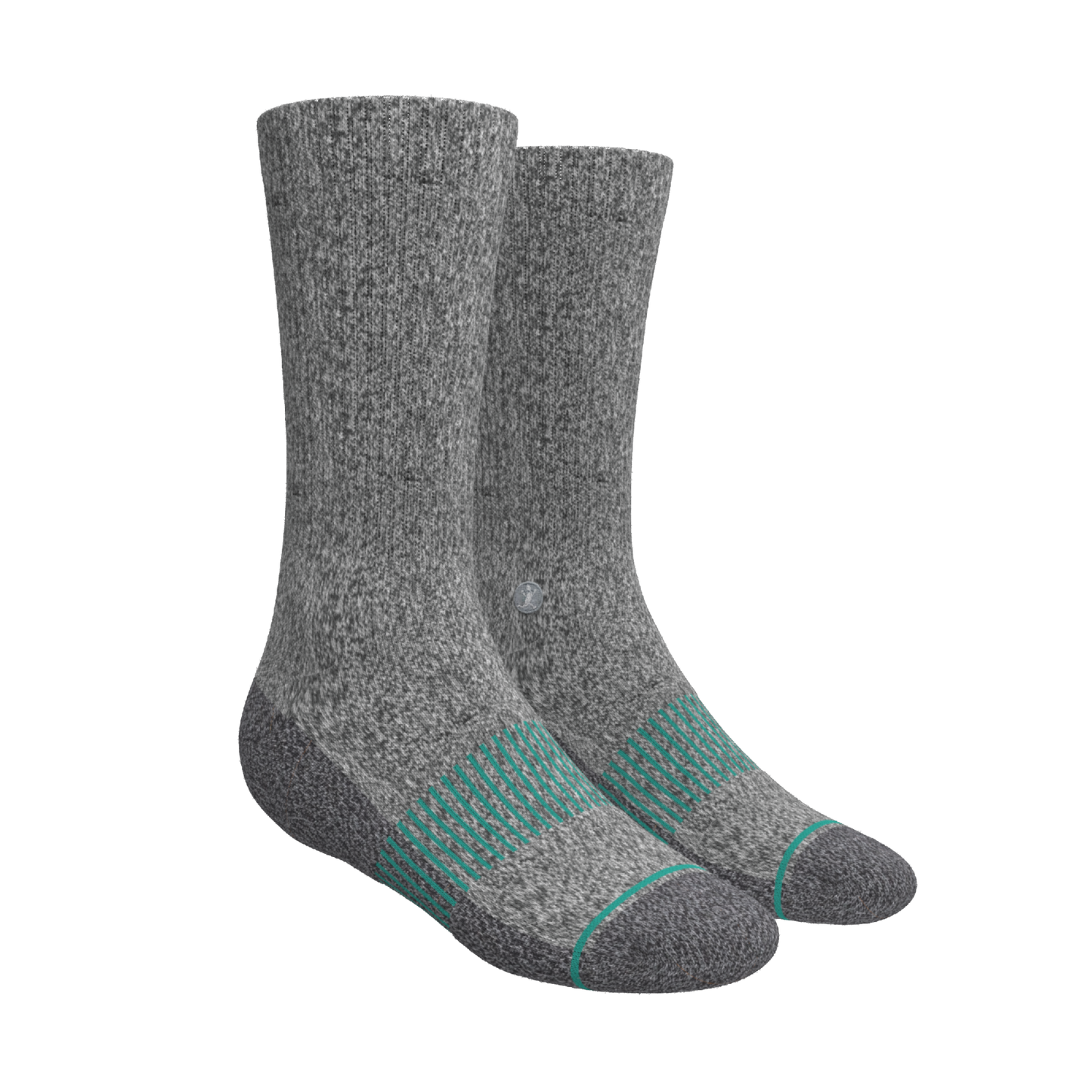 The Intramural Champ | Gray Stay Weird Heel Hammock™ Crew Socks