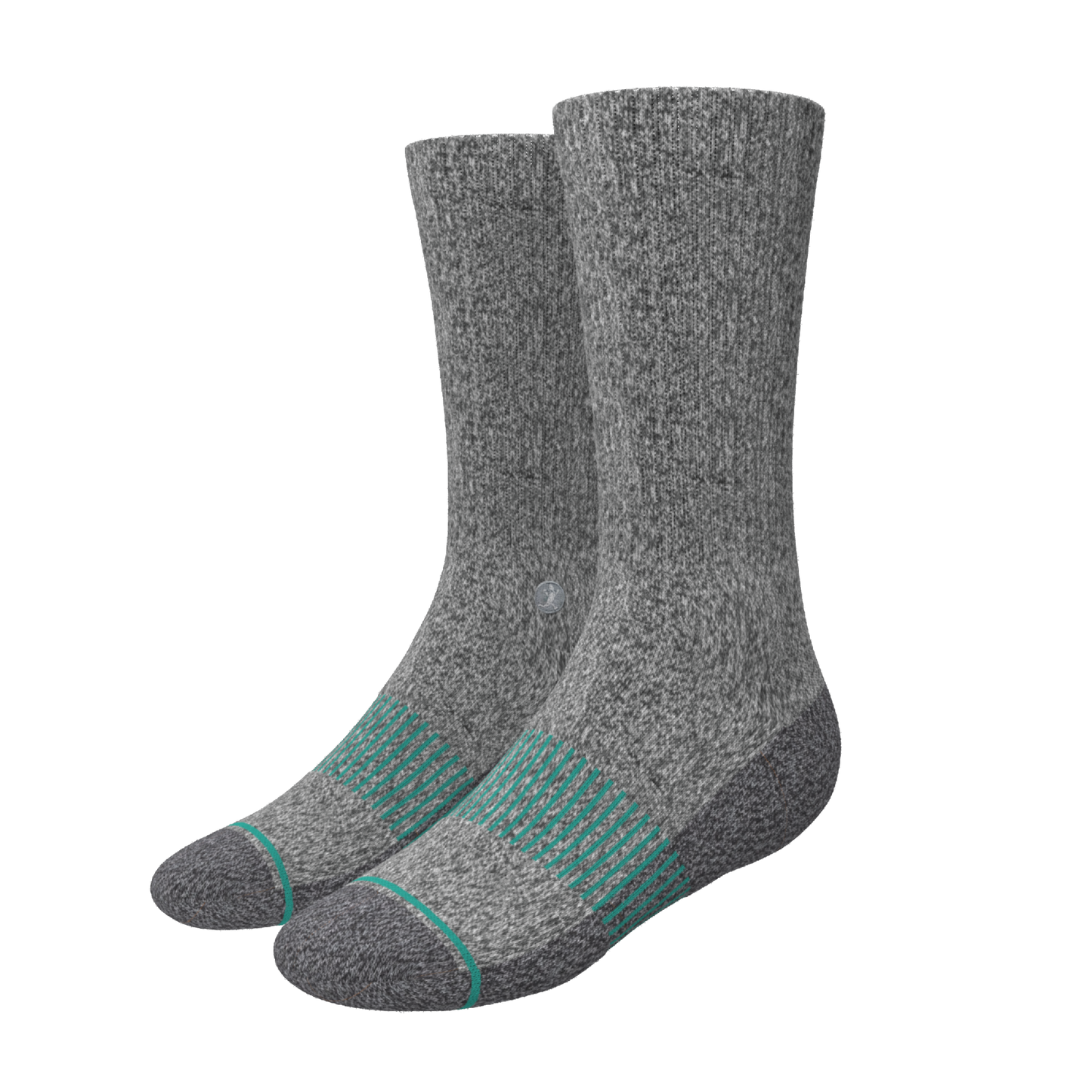 The Intramural Champ | Gray Stay Weird Heel Hammock™ Crew Socks