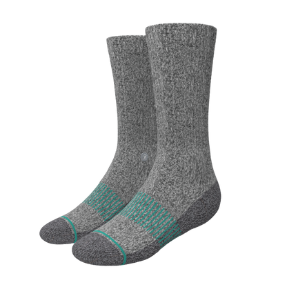 The Intramural Champ | Gray Stay Weird Heel Hammock™ Crew Socks