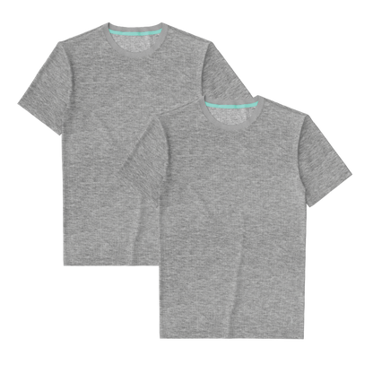 The Everyman™ Tee - Heather Grey 2 Pack | T-Shirt For Men 2 Pack ft. Super Stupid-Soft™ Fabric