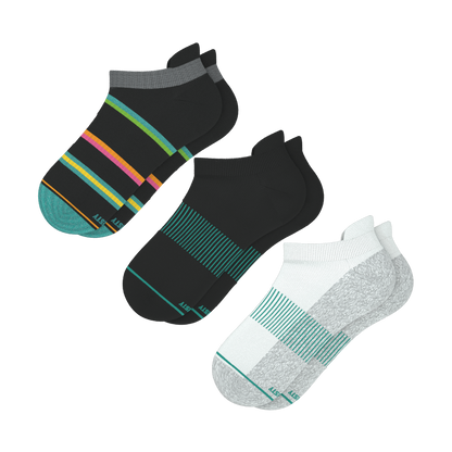 Solid and Pattern Mix Pack | Tropical and Solids Heel Hammock™ Ankle Socks 3 Pack