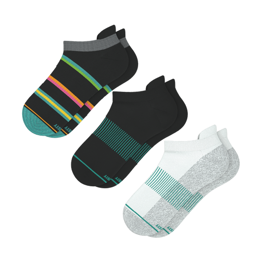 Solid and Pattern Mix Pack | Tropical and Solids Heel Hammock™ Ankle Socks 3 Pack