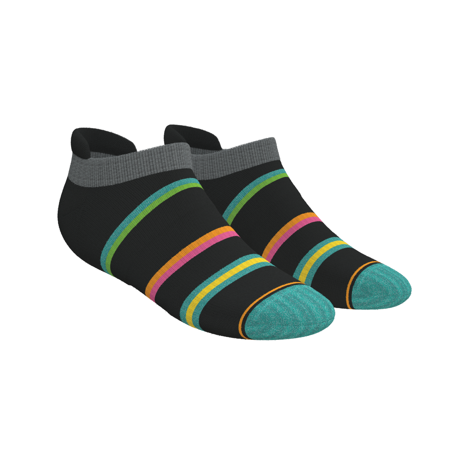 Solid and Pattern Mix Pack | Tropical and Solids Heel Hammock™ Ankle Socks 3 Pack