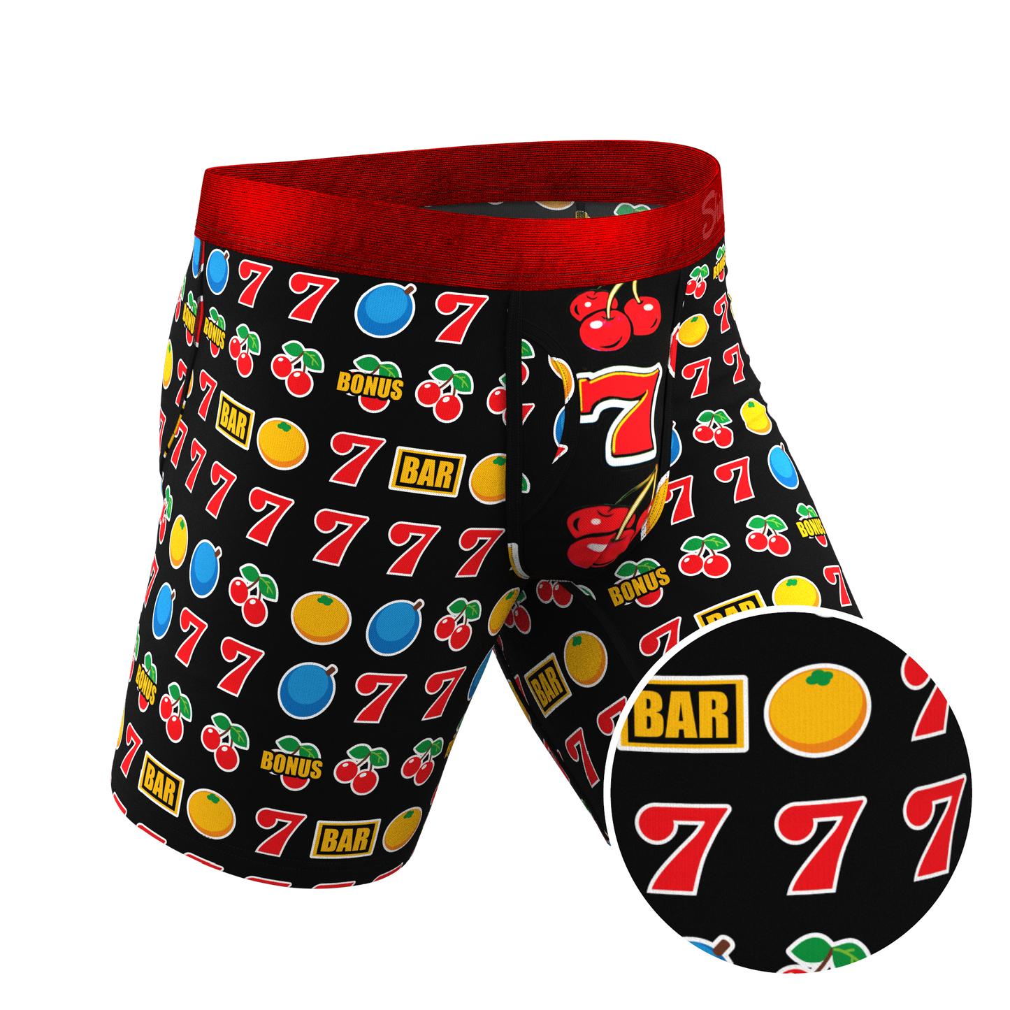 The Apex Jackpot | Slot Machine Long Leg Ball Hammock® Pouch Underwear With Fly