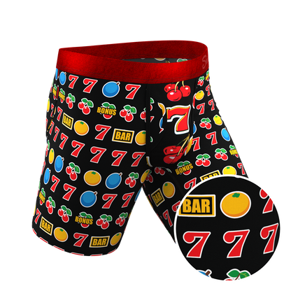 The Apex Jackpot | Slot Machine Long Leg Ball Hammock® Pouch Underwear With Fly