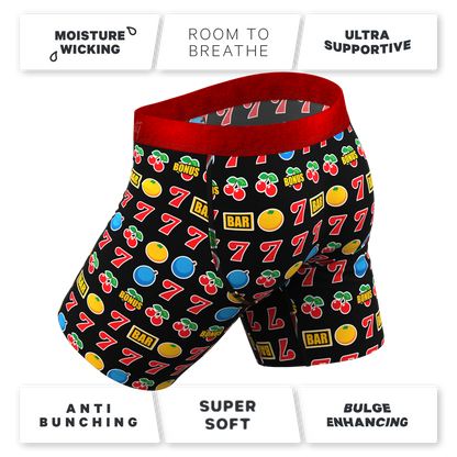 The Apex Jackpot | Slot Machine Long Leg Ball Hammock® Pouch Underwear With Fly