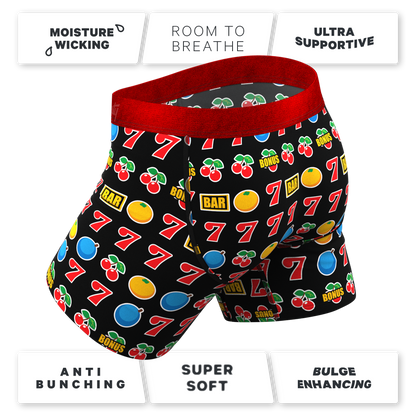 The Apex Jackpot | Slot Machine Ball Hammock® Pouch Underwear With Fly