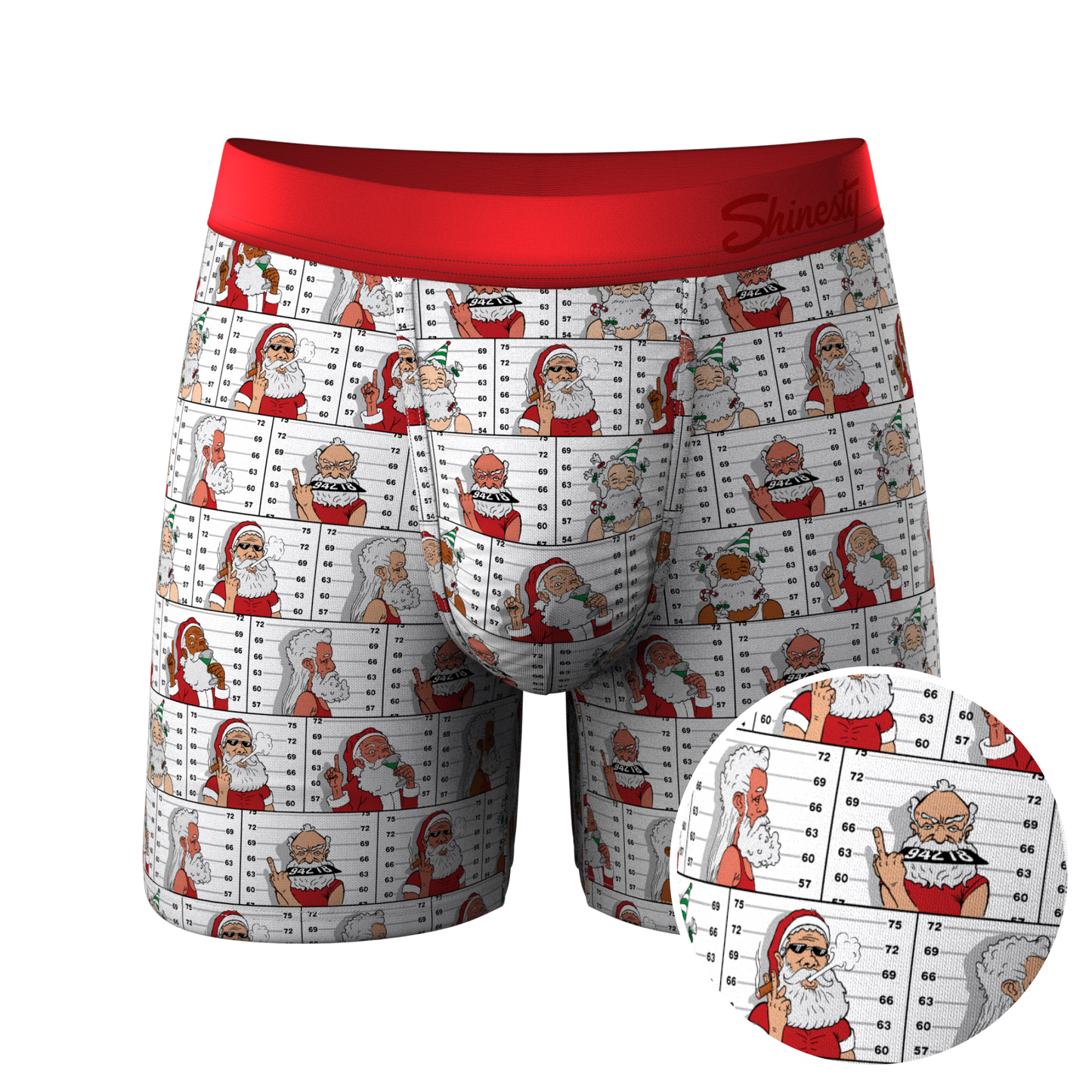 The Jailbird | Mugshot Santa Ball Hammock® Pouch Underwear