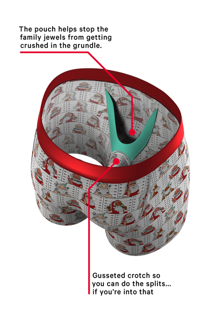 The Jailbird | Mugshot Santa Ball Hammock® Pouch Underwear