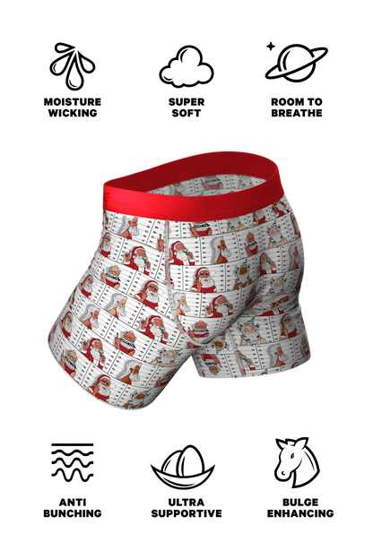 The Jailbird | Mugshot Santa Ball Hammock® Pouch Underwear