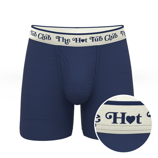 The Jet Set | Hot Tub Club Navy Ball Hammock® Pouch Underwear With Fly