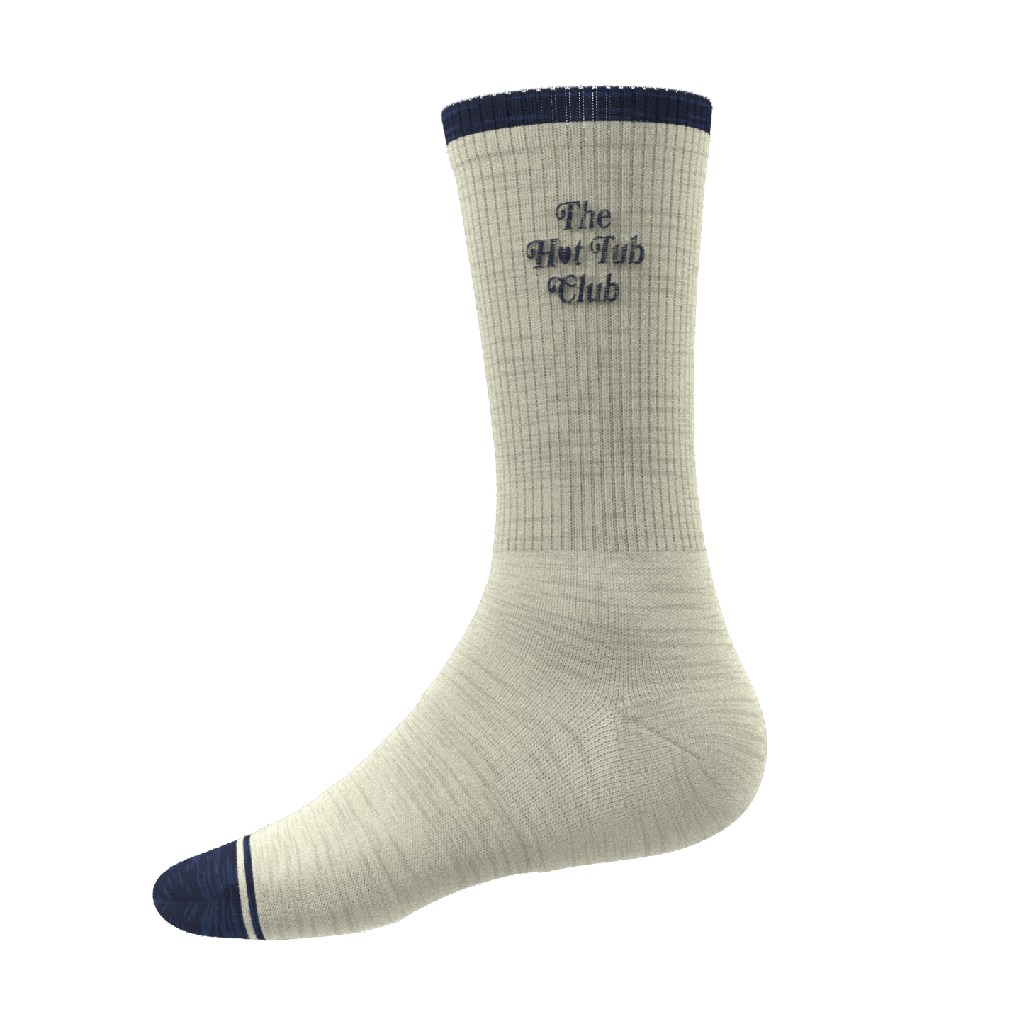 The Jet Set | Hot Tub Club Oatmeal Heel Hammock™ Crew Socks