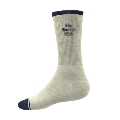 The Jet Set | Hot Tub Club Oatmeal Heel Hammock™ Crew Socks