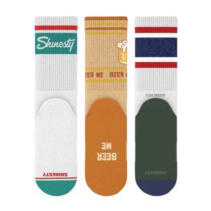 The Jokester | Heel Hammock™ Crew Socks 3 Pack