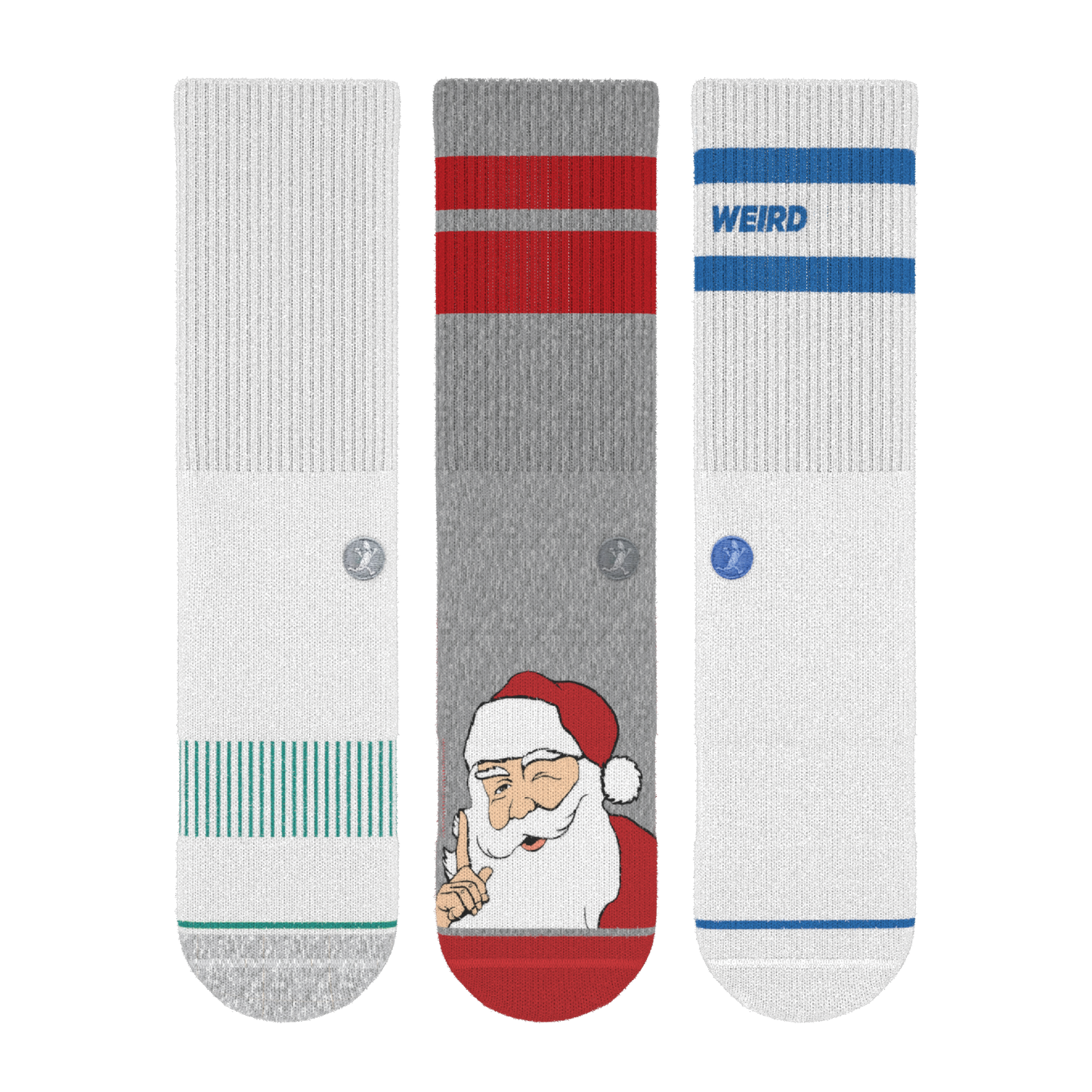 The Just A Bit Jolly | Heel Hammock™ Crew Socks 3 Pack