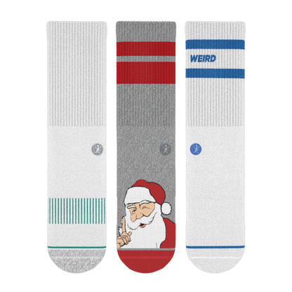 The Just A Bit Jolly | Heel Hammock™ Crew Socks 3 Pack