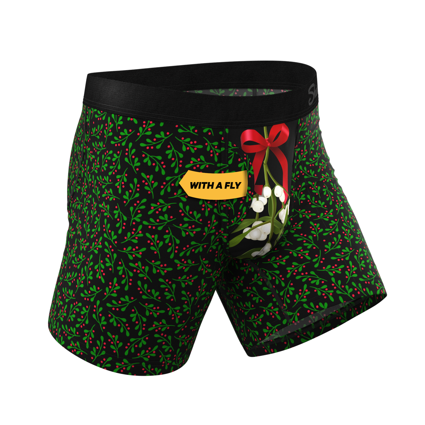 The Kiss Me There | Mistletoe Ball Hammock® Pouch Underwear With Fly