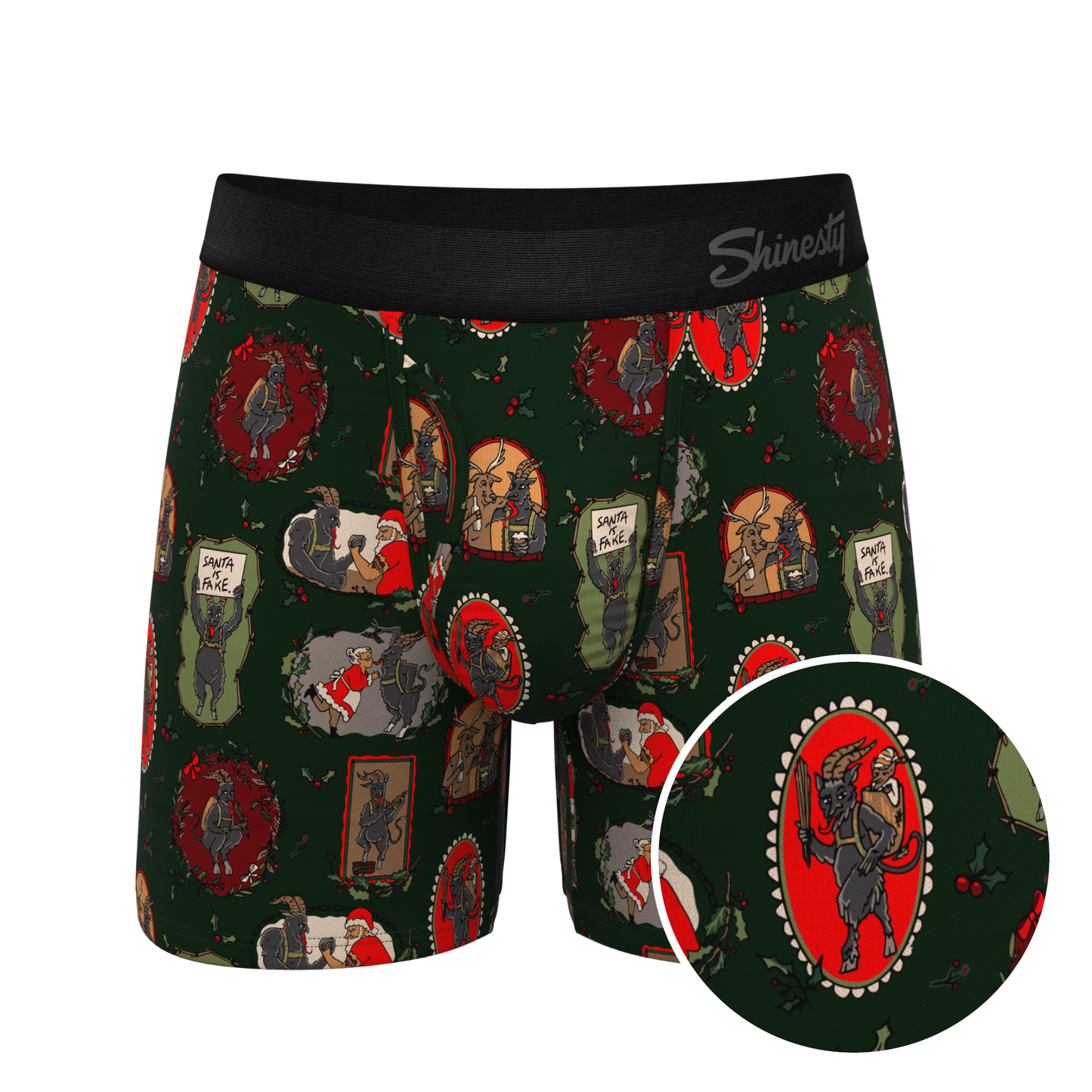 The King Krampus | Krampus Print Ball Hammock® Pouch Underwear With Fly