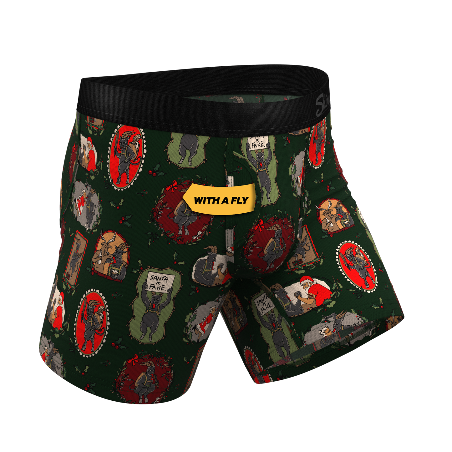 The King Krampus | Krampus Print Ball Hammock® Pouch Underwear With Fly