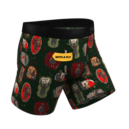 The King Krampus | Krampus Print Ball Hammock® Pouch Underwear With Fly