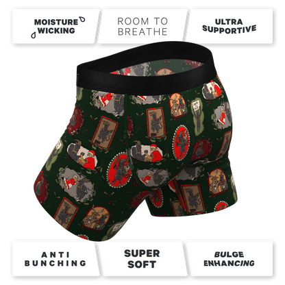 The King Krampus | Krampus Print Ball Hammock® Pouch Underwear With Fly