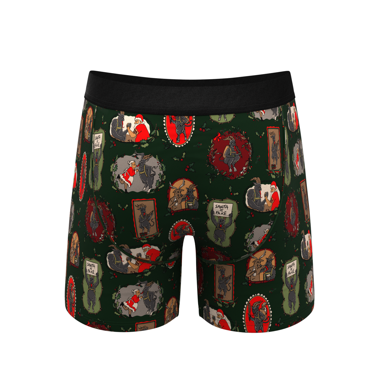 The King Krampus | Krampus Print Ball Hammock® Pouch Underwear With Fly