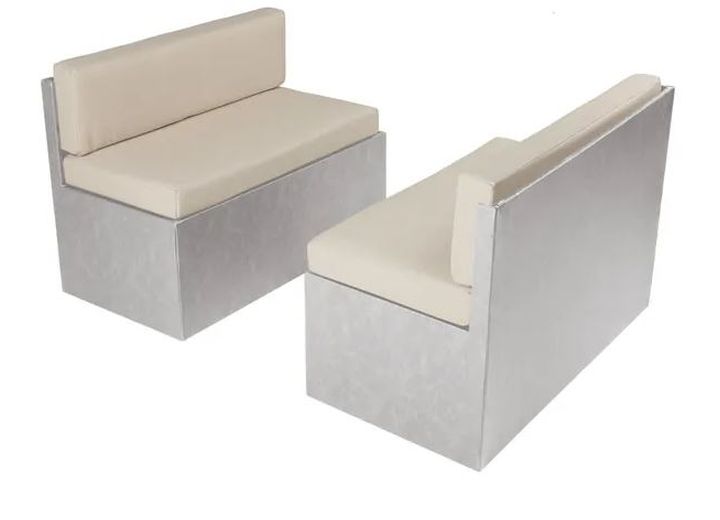 Dinette Replacement Cushions (Set of 2 Bottom & 2 Side Cushions) (4 Colors, 4 Sizes)