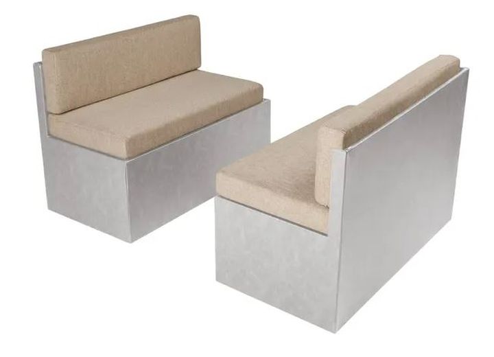 Dinette Replacement Cushions (Set of 2 Bottom & 2 Side Cushions) (4 Colors, 4 Sizes)