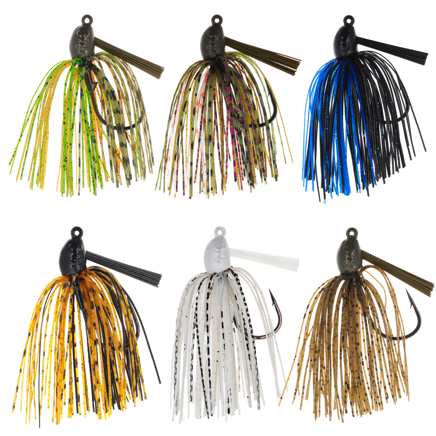 Reaction Tackle Lead Swim Jigs – Premium Weedless Bass Fishing Lures- 3 Pack