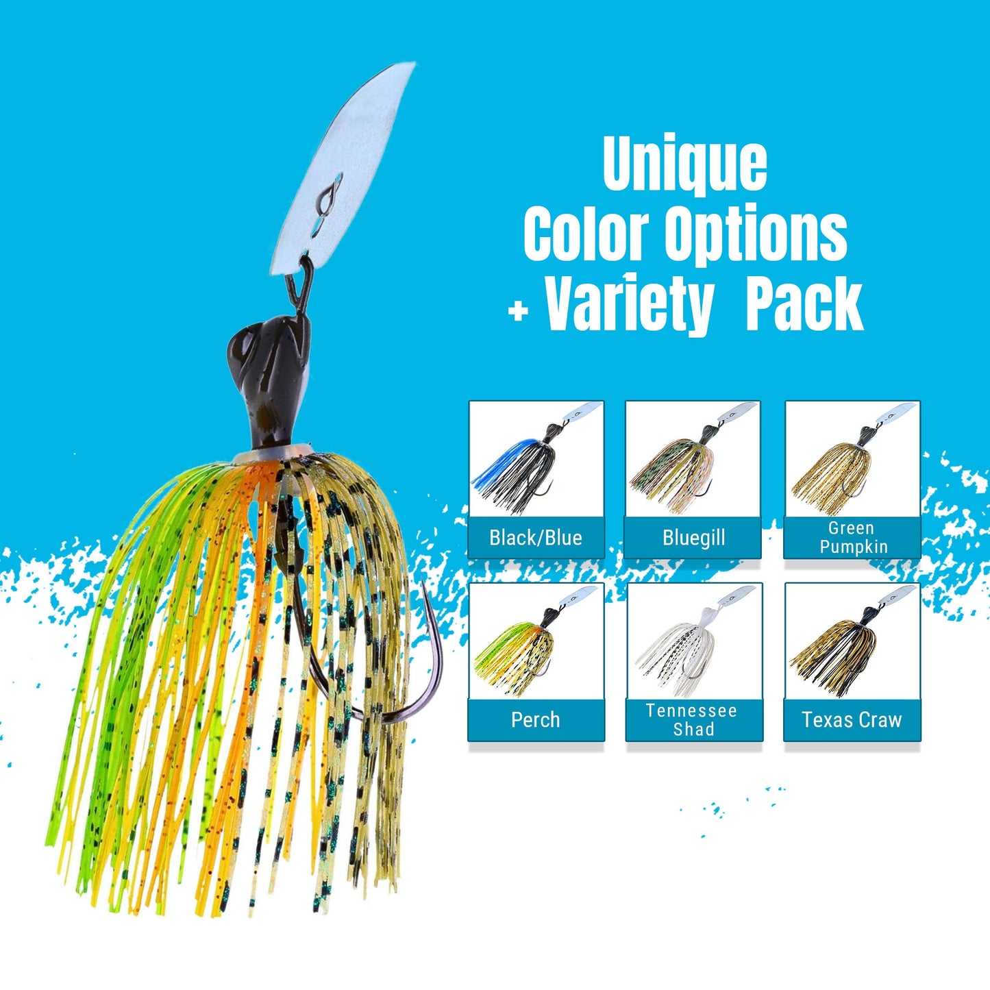 Reaction Tackle Lead Breaker Jigs- 3-Pack; Durable Fishing Jigs for Freshwater & Saltwater