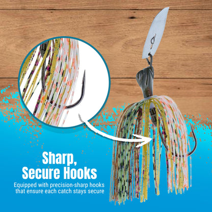 Reaction Tackle Lead Breaker Jigs- 3-Pack; Durable Fishing Jigs for Freshwater & Saltwater