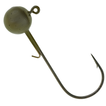 Reaction Tackle Lead Ball Jigs (10-Pack) – Premium Round Jig Heads for Soft Plastics