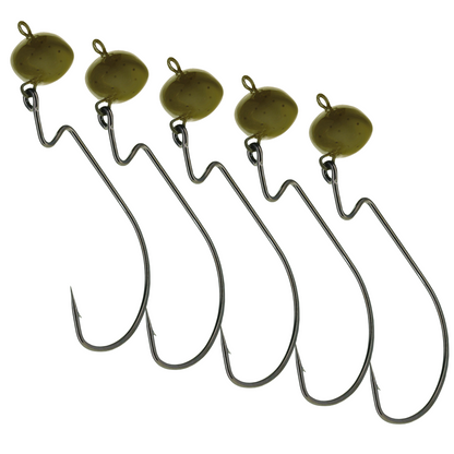 Reaction Tackle Lead Swing Football Jigs- 5-PACK