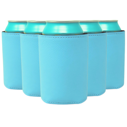 Standard-Size Leatherette Can Coolers