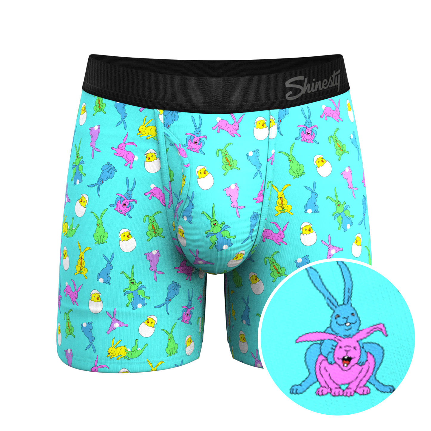 The Like Rabbits | Easter Animals Ball Hammock® Pouch Underwear With Fly