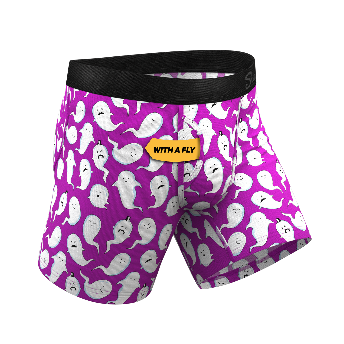 The Little Swimmers | Ghost Print Ball Hammock® Pouch Underwear With Fly