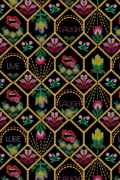 The Live Laugh Lube | Western Floral Pattern Cheeky Underwear