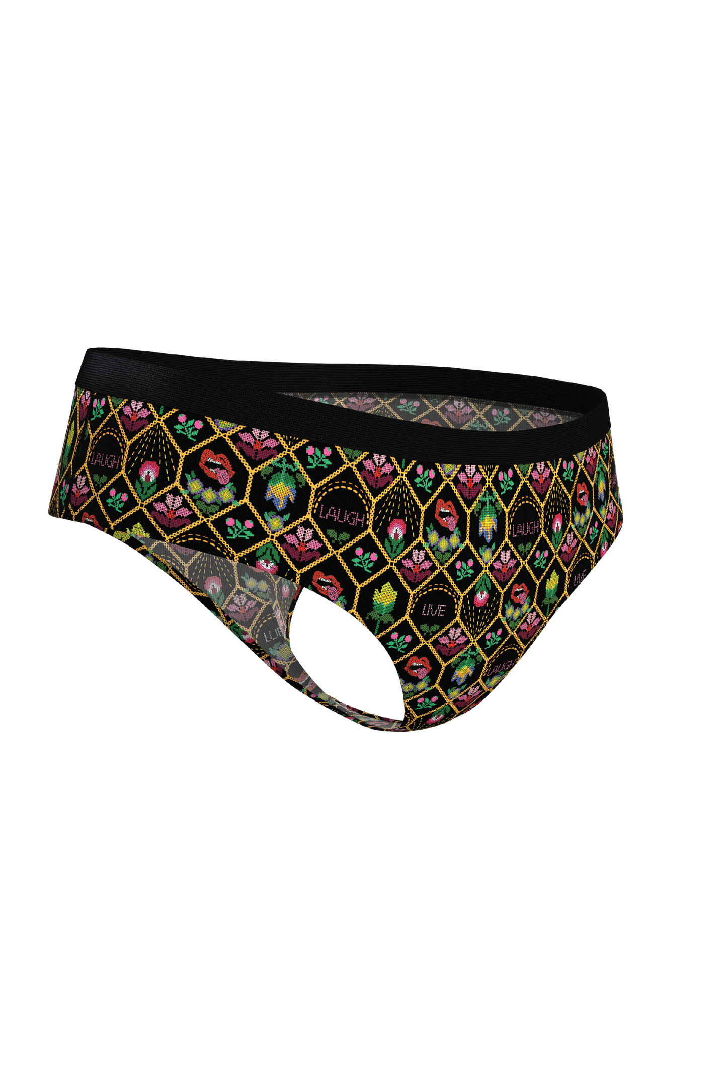 The Live Laugh Lube | Western Floral Pattern Cheeky Underwear