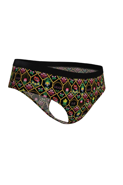 The Live Laugh Lube | Western Floral Pattern Cheeky Underwear