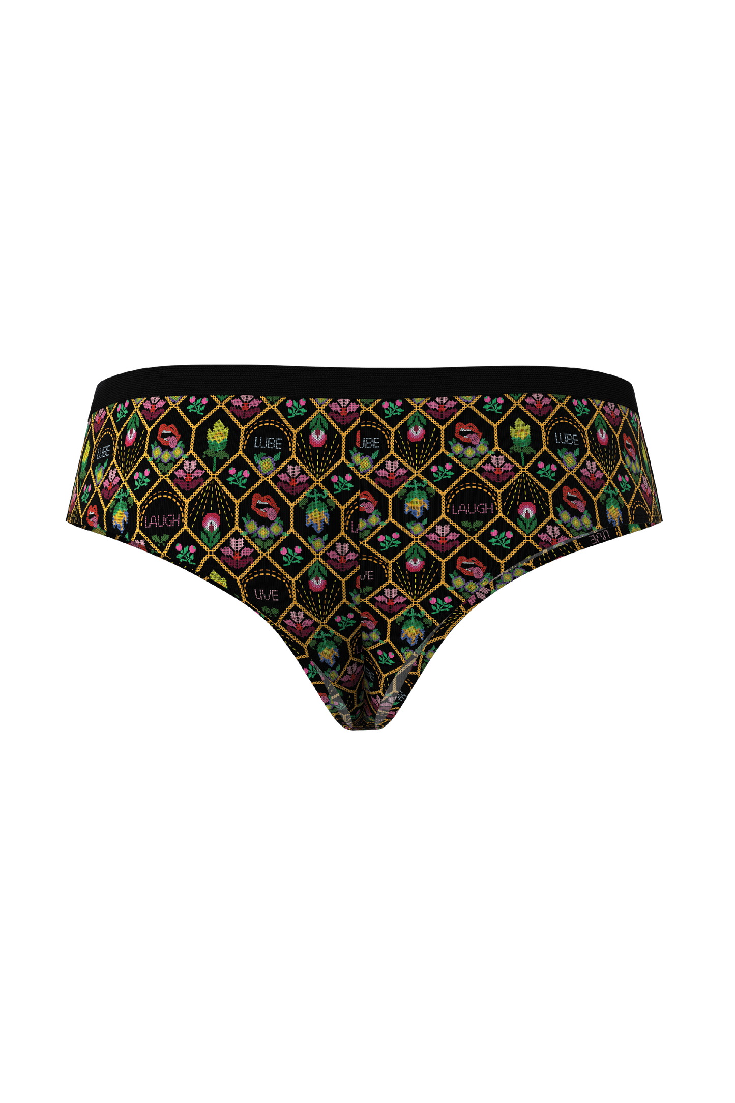 The Live Laugh Lube | Western Floral Pattern Cheeky Underwear