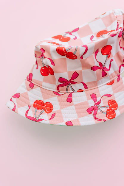 CHERRY SWEET CHECKERS DREAM BUCKET HAT