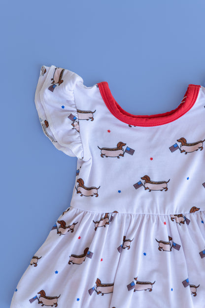 PRESTON'S AMERICAN PUPS DREAM BODYSUIT DRESS