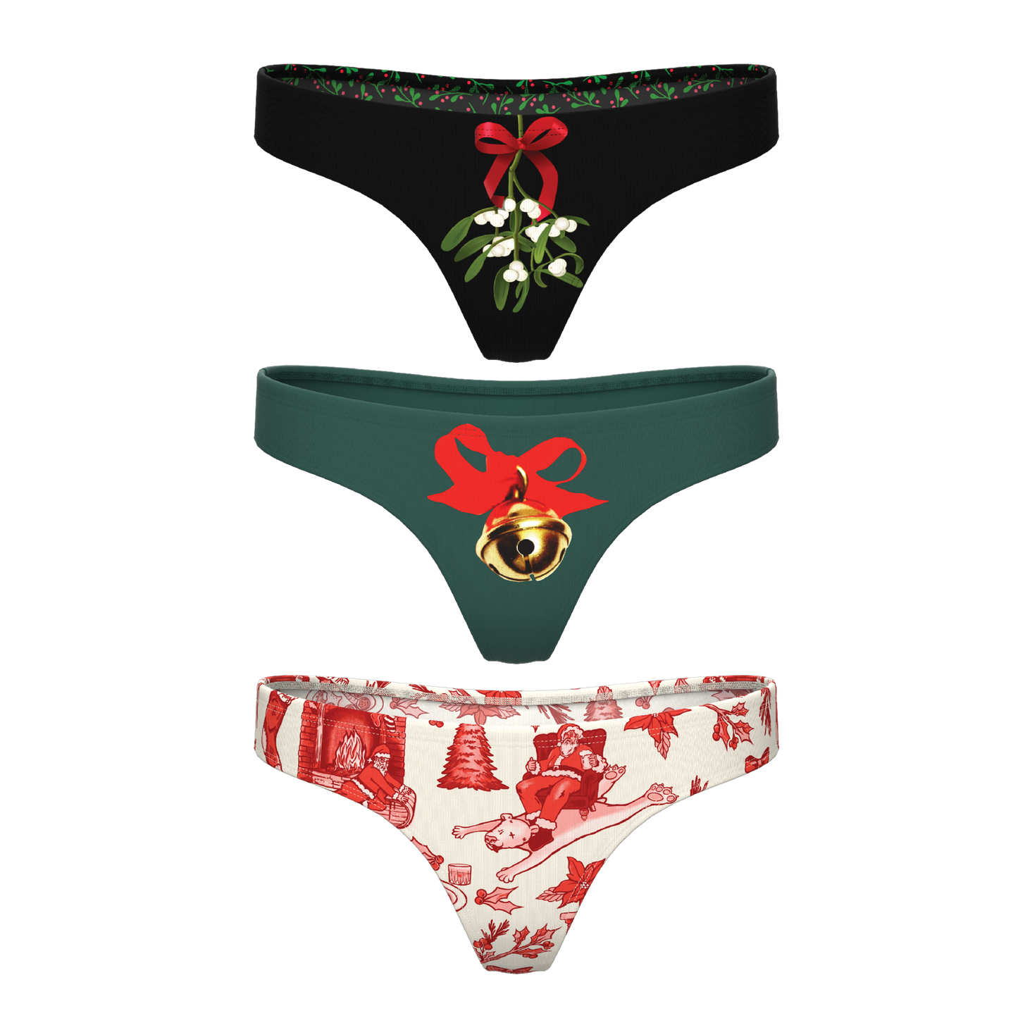 The Flirty Christmas | MicroModal Thong 3 Pack